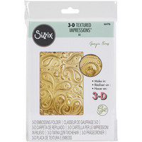 Sizzix - 3D Textured Impressions By Georgie Evans, Kohokuviointitasku, Paisley