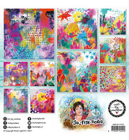 Studio Light - Art By Marlene So-Fish-Ticated, Arty Paper Pad Nr.03, 20x20cm, 20 arkkia