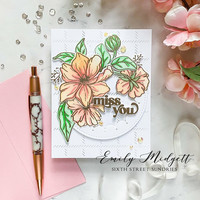 Pinkfresh Studio - It's A New Day Floral Layering, Kerrossapluunasetti