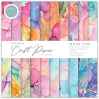 Craft Consortium - Essential Craft Papers, Ink Drops Candy, 6