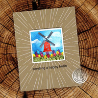 Hero Arts - Looking Glass Windmill Tulips, Stanssisetti