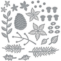 Spellbinders - Etched Dies, Stanssisetti, Christmas Blooms