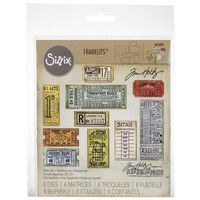 Sizzix - Thinlits Dies By Tim Holtz, Stanssisetti, Ticket Booth