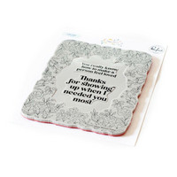 Pinkfresh Studio - Cling Rubber Stamp, Happy Blooms Frame, Leimasetti