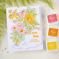 Pinkfresh Studio - Happy Blooms Floral, Leimasetti
