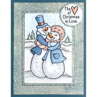 Stampendous - Snow Couple Hug, Leima