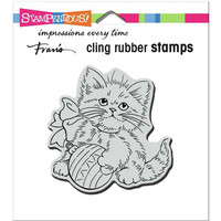 Stampendous - Kitten Ornament, Leima