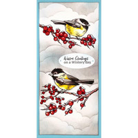 Stampendous - Chickadee Holiday, Leimasetti