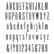 Tim Holtz - Tall Text, Leimasetti