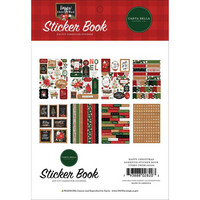 Carta Bella - Happy Christmas, Sticker Book, Tarrasetti