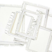 49 and Market - Vintage Artistry Essentials File Frame Set, Rectangle Stitched