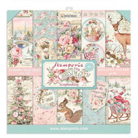 Stamperia - Pink Christmas, Paper Pack 6