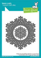 Lawn Fawn - Magic Iris Snowflake Add-on, Stanssisetti