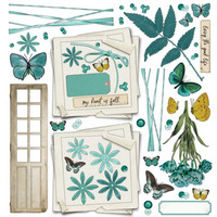 49 And Market - Vintage Artistry In Teal, Collection Pack 12
