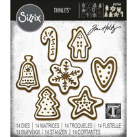 Sizzix - Thinlits Dies By Tim Holtz, Stanssisetti, Christmas Cookies