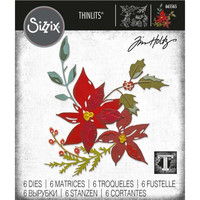 Sizzix - Thinlits Dies By Tim Holtz, Stanssisetti, Festive Bouquet