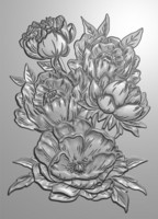Gemini - 3D Embossing Folder, Peonies