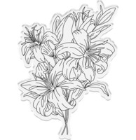 Crafter`s Companion - Beautiful Lilies, Leimasetti