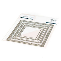 Pinkfresh Studio - Folk Edge Squares, Stanssisetti