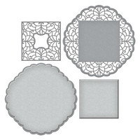 Spellbinders - Etched Dies By Becca Feeken, Circle Meets Square, Stanssisetti