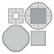 Spellbinders - Etched Dies By Becca Feeken, Circle Meets Square, Stanssisetti