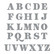 Spellbinders - Etched Dies, Be Bold Uppercase Alphabet, Stanssisetti