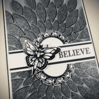 PaperArtsy - Stencil 306, Sapluuna