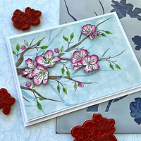 PaperArtsy - Stencil 300, Sapluuna