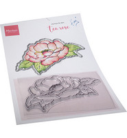 Marianne Design - Tiny's Flowers - Tea rose, Leima- ja stanssisetti