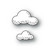 Poppy Stamps - Whittle Clouds, Stanssisetti