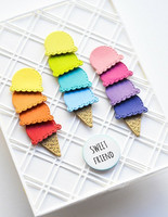 Poppy Stamps - Whittle Ice Cream Cone, Stanssi