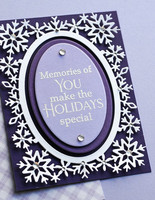 Poppy Stamps - Snowflake Oval Frame, Stanssi