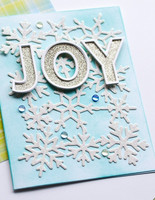 Poppy Stamps - Snowflake Background, Stanssi