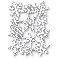 Poppy Stamps - Snowflake Background, Stanssi