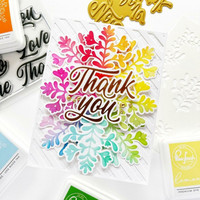 Pinkfresh Studio - Sweet Leaves Frame, Stanssisetti