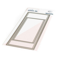 Pinkfresh Studio - Blanket Stitch Slimline Rectangles, Stanssisetti
