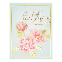 Spellbinders - Glimmer Hot Foil Plate By Yana Smakula, Splatter Sentiments