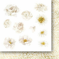 Craft O`Clock - Woman In Gold - Flowers and Ornaments, Paper Collection Set 6