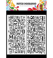 Dutch Doobadoo - Slimline Letters & Numbers 21x21cm, Sapluuna