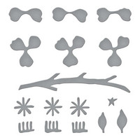 Spellbinders - Etched Dies, Peach Blossom - Garden Favorites, Stanssisetti