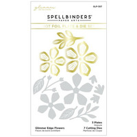 Spellbinders - Glimmer Hot Foil Plate, Glimmer Edge Flowers