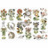 Prima Marketing - Decor Transfers, Siirtokuvia, 3arkkia, Flower Children