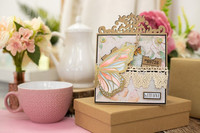 Crafter`s Companion - Vintage Butterflies, Leima- ja Stanssisetti, Monarch