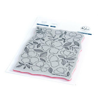 Pinkfresh Studio - Cling Rubber Stamp, Delicate Floral Print, Leima