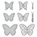 Spellbinders - Etched Dies By Bibi Cameron, Delicate Butterflies, Stanssisetti