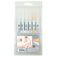 ZIG Clean Color Real Brush-setti, Portrait colors, 6kpl