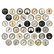 Tim Holtz - Idea-Ology Gauge Dials, 39 kpl