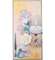 Studio Light - Write Your Story, Vellum Sheets, Letter, Newspaper & Dried Flowers, 6 arkkia