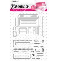 Studio Light - Tiny Commercial Envelope Essentials nr.17, Leima- ja stanssisetti