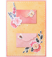 Studio Light - Small Postal Stamp Envelopes Essentials nr.14, Leima- ja stanssisetti